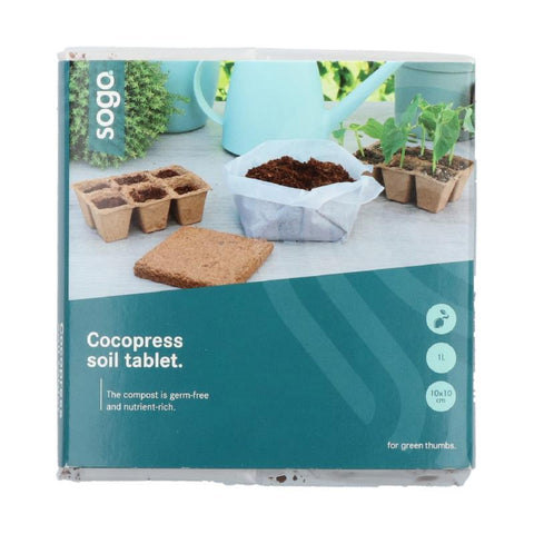 Cocopress tablet 1 liter, 10x10cm - SOGO