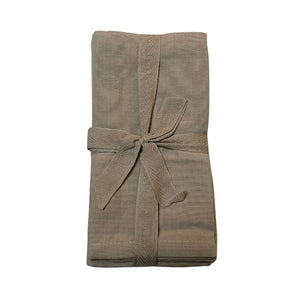 Servetten 4 stuks Taupe-Crème - Katoenen Servetten