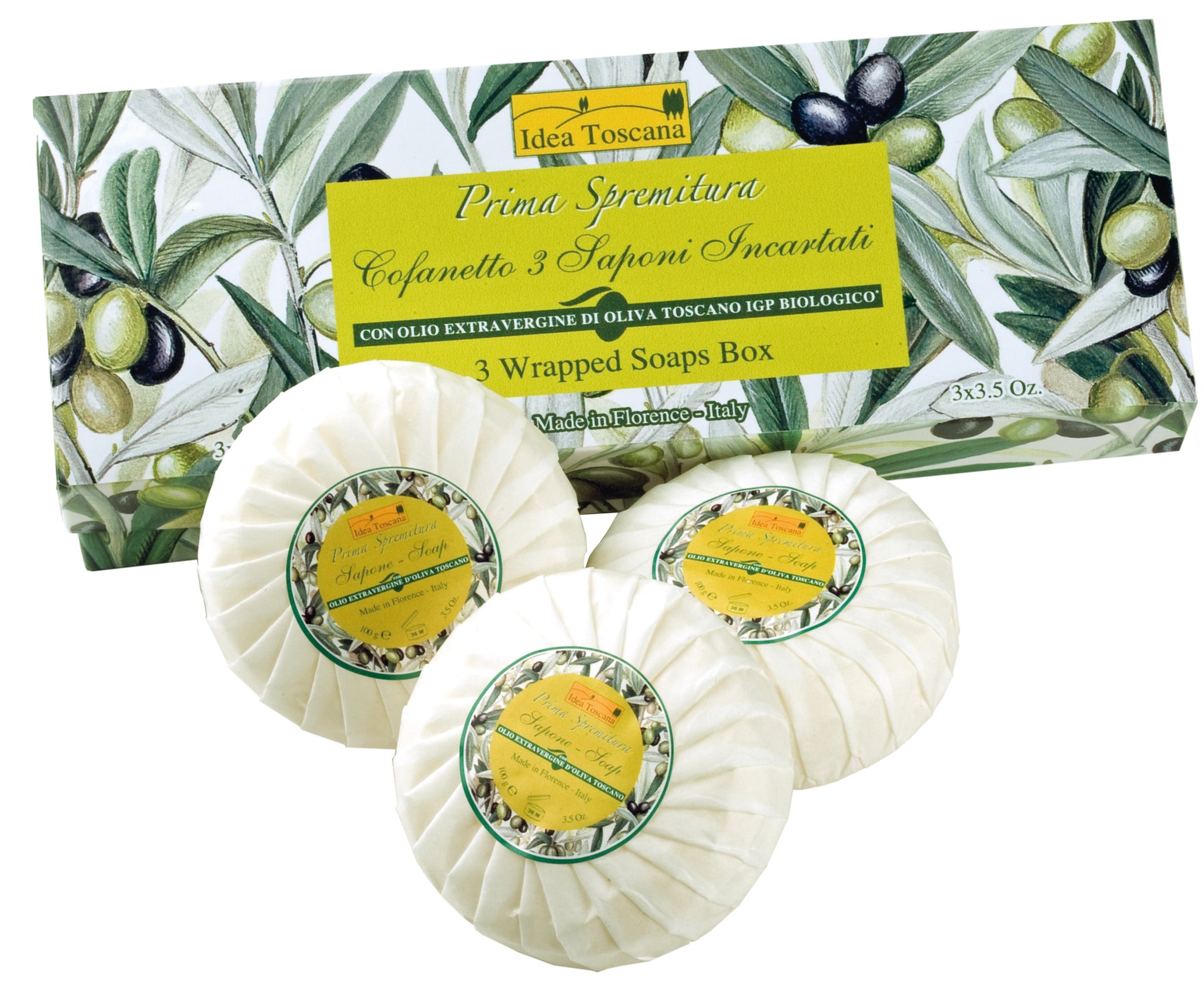 Traditional Soap Box - Soaps Wrapped 3x100g - Idea Toscana