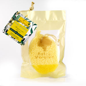 Body sponge with olive oil